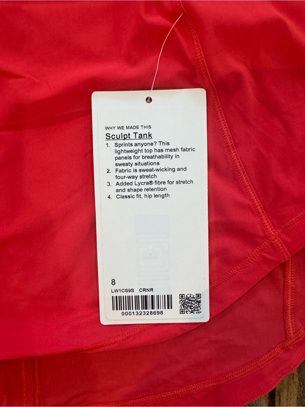 lululemon athletica Red Sleeveless Performance Tank - Picture 3 of 4